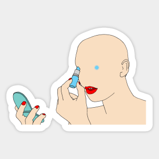 Putting my face on Sticker